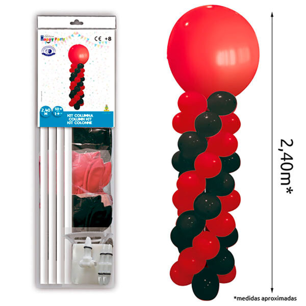 KIT COLUMNA 2,40 m GL GP. ROJO, NEGRO