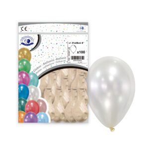 B/100 GLOBO METALIZ. Ref.10GMT PERLA