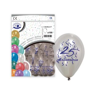 B/ 100 GL. IMPRESO 25 ANIV. DE 11GMT-38 PLATA