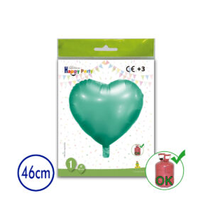 B/1 POLIAMIDA CORAZON 46cm VERDE 201-S78X