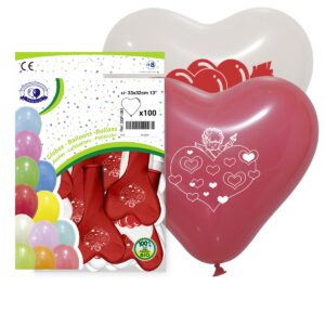 B/ 100 GL. CORAZON 32cm IMPRESO SAN VALENTÍN 28GP