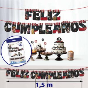B/ GUIRNALDA FELIZ CUMPLEAÑOS PIRATA
