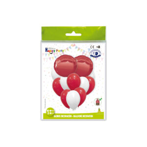 B/ CONJ. GLOBOS POLIAM. REDONDO ROJO-32 R.5283-32