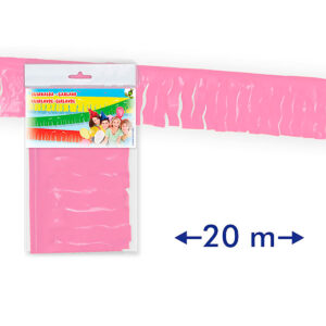 B/ GUIRNALDA FLECOS PLASTICO ROSA-06