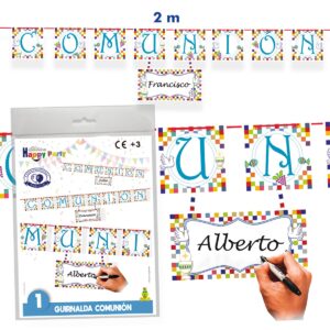 GUIRNALDA COMUNION NIÑO PERSONALIZABLE REF.5434-09