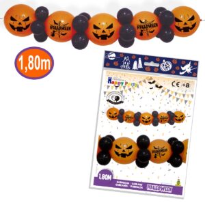 B/ GUIRNALDA 6 GLOBOS HALLOWEEN REF.5557