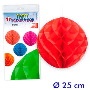 B/ PARTYDECO 1 BOLA ABEJA 25 CM ROJO-05