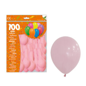 B/ 100 GLOBOS Ref.9RP-73 ROSA BEBE