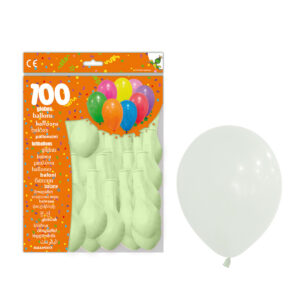B/ 100 GLOBOS Ref.9RP-77 VERDE MENTA
