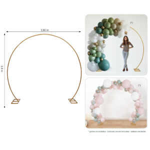 ARCO DE HIERRO 2,8 x 2,4 m SEMICIRCULO