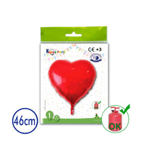 B/1 POLIAMIDA CORAZON ROJO 46cm R.201-32