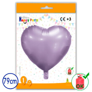 B/1 POLIAMIDA CORAZON LAVANDA79cm R.206-S63