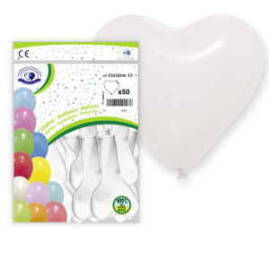 B/50 GL. CORAZON 32cm Ref.28GP BLANCO-01