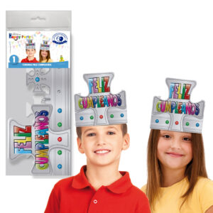 B/ CORONA FELIZ CUMPLEAÑOS 38-PLATA