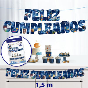 B/ GUIRNALDA FELIZ CUMPLEAÑOS ESPACIO