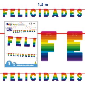 B/ GUIRNALDA ARCOIRIS FELICIDADES R.5296