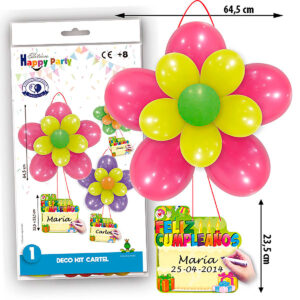 DECO KIT CARTEL FELIZ CUMPLEAÑOS REF.5551