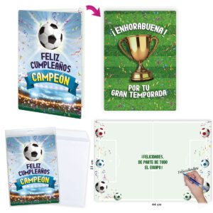 B/ TARJETÓN F.CUMPLEAÑOS FUTBOL R.6627-06