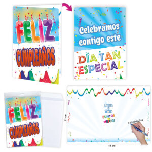 B/ TARJETÓN F.CUMPLEAÑOS VELAS R.6627-09