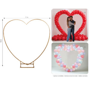 ARCO DE HIERRO 2 m ANCHO CORAZON