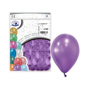 B/100 GLOBO METALIZ. Ref.10GMT LILA-34