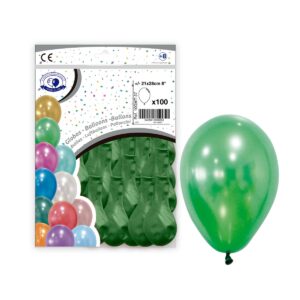 B/100 GLOBO METALIZ. Ref.10GMT VERDE-37