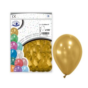 B/100 GLOBO METALIZ. Ref.10GMT ORO-39