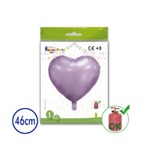 B/1 POLIAMIDA CORAZON 46cm LAVANDA R.201-S63X1