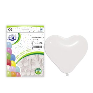 B/100 GL. CORAZON 16cm Ref.27GP BLANCO-01