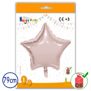 B/1 POLIAMIDA ESTRELLA ROSA ORO 79cm R.306-71X1