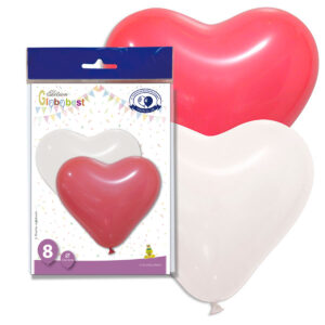 B/ 8 GL. 28GP ROJO/BLAN. CORAZON R.5117