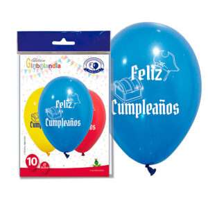 B/ 10 GL. FELIZ CUMPLEAÑOS PIRATAS Ref.5221