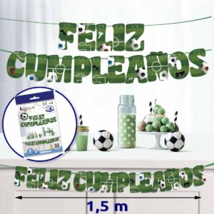 B/ GUIRNALDA FELIZ CUMPLEAÑOS FUTBOL