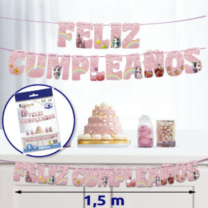 B/ GUIRNALDA FELIZ CUMPLEAÑOS UNICORNIO