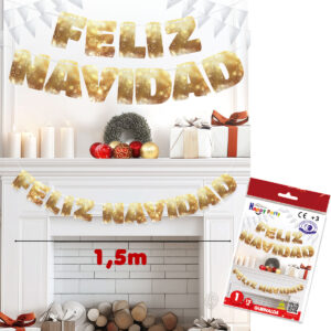GUIRNALDA 'FELIZ NAVIDAD' ORO