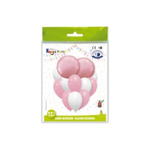B/ CONJ. GLOBOS POLIAM. REDONDO ROSA-15 R.5283-15