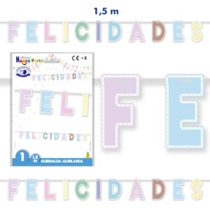 B/ GUIRNALDA MACARONS FELICIDADES R.5297