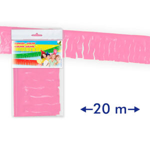 B/ GUIRNALDA FLECOS PLASTICO ROSA-06