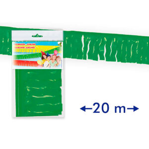 B/ GUIRNALDA FLECOS PLASTICO VERDE-12