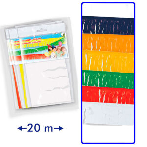 BOLSON GUIRNALDA FLECOS PLASTICO MIX