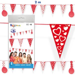 B/ GUIR. BANDERINES TRIANGULARES CORAZONES