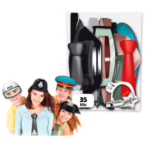 B/ 35 SOMBREROS POLICIA MIX