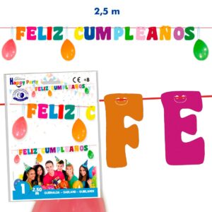 GUIRNALDA FELIZ CUMPLEAÑOS FLUOR R.5497