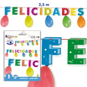 GUIRNALDA FELICIDADES FLUOR R.5498