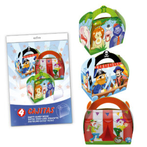 B/ 4 CAJITAS SELVA/PIRATA/CIRCO