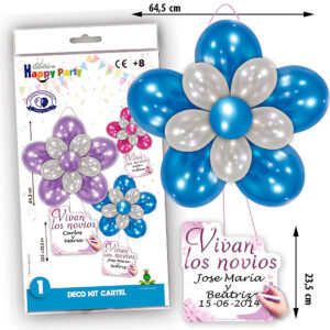 DECO KIT CARTEL VIVAN LOS NOVIOS Ref.5549