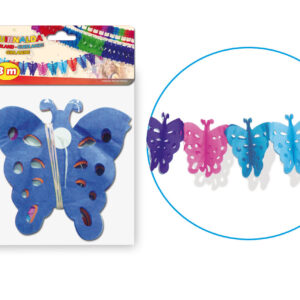 B/ 1 GUIRNALDA DE PAPEL MARIPOSA