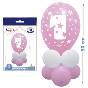 KIT CENTRO NUMERO 1 ROSA/BLANCO REF.5662-1