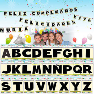 KIT ABECEDARIO DECORATIVO 4 LETRAS DE CADA 108 UND