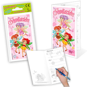 B/ 6 TARJETA INVITACIÓN HADAS